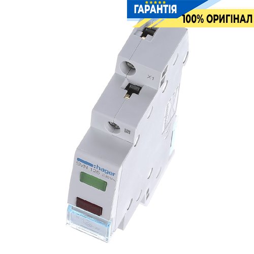 Індикатор подвійний LED 230В DIN, зелений та червоний, SVN126 Hager