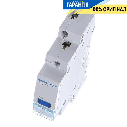 Індикатор LED 12/48V DIN синій SVN134 Hager для електромереж