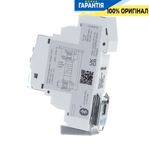 Цифровий тижневий таймер 1-канал з Bluetooth, запас ходу 10 років Hager EGN100