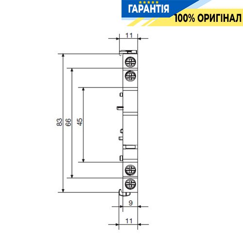 Додаткові контакти для контакторів Hager ESC080 1н.о. + 1н.з. 2А 250В