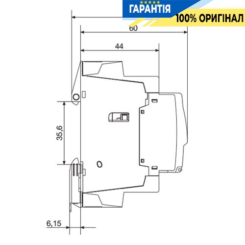 Контактор силовий Hager ESC227 230В 25А 1Н.В+1Н.П