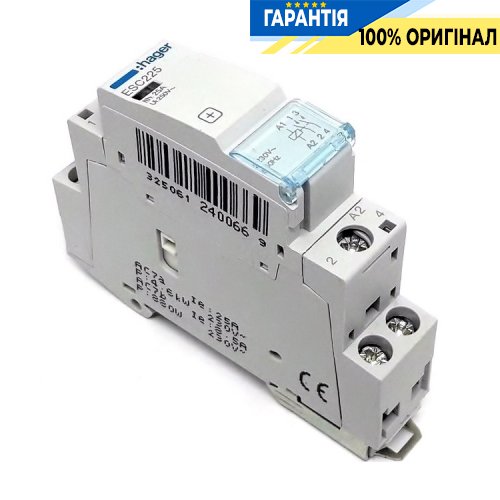 Контактор силовой Hager ESC225 230В 25А 2Н.О для электросетей
