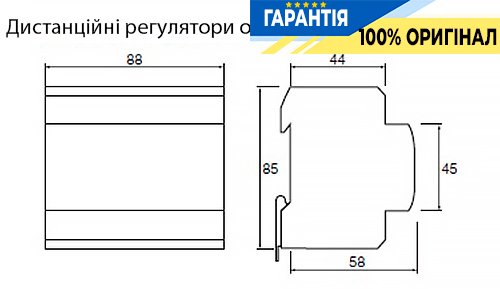 Светорегулятор универсальный Hager EV100 20-1000 Вт для DIN-рейки