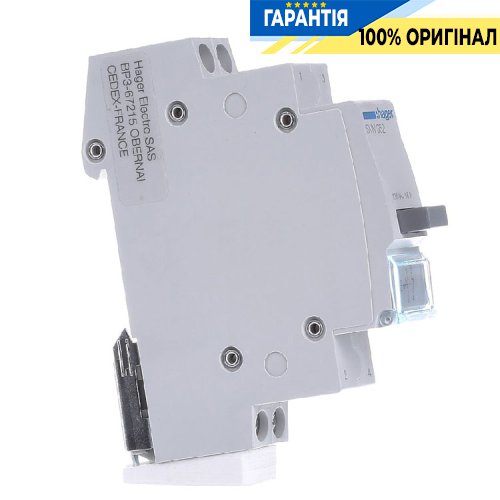 Вимикач кнопковий 230В 16А 1НО+1НЗ Hager SVN352