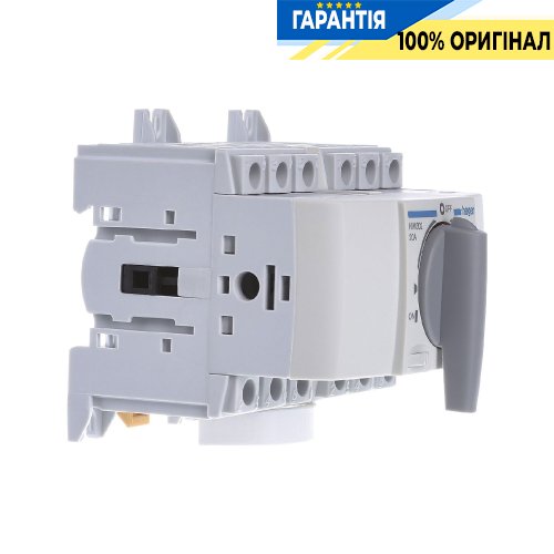 Трипозиційний модульний перемикач Hager HIM302, 3 полюси, 20А, для проводів до 16мм²