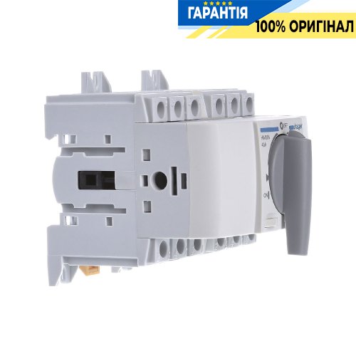 Переключатель трёхпозиционный модульный I-0-II, 3 полюса, 40А, до 16мм², HIM304 Hager