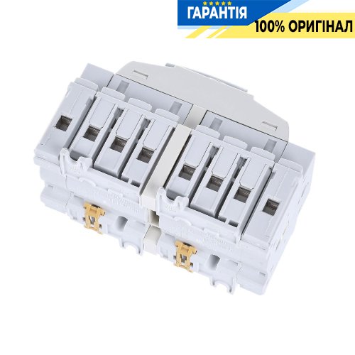 Перемикач трипозиційний модульний I-0-II 4 полюси 20А до 16мм² HIM402 Hager