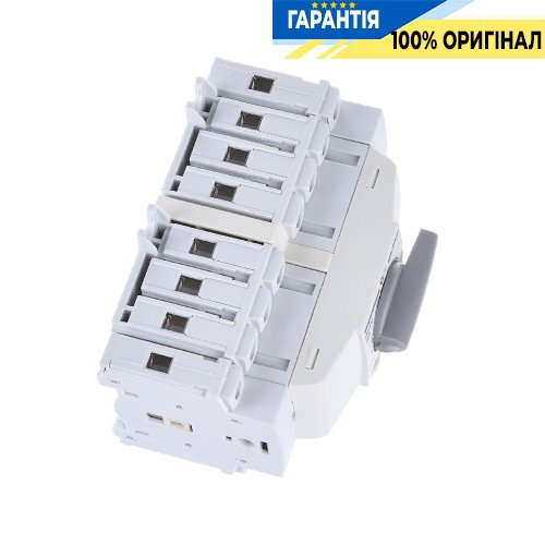 Перемикач трипозиційний модульний I-0-II 4 полюси 20А до 16мм² HIM402 Hager