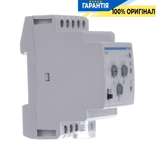 Термостат багатофункціональний Hager EK187, 230В/2А, діапазон +5°C…+30°C, без датчика