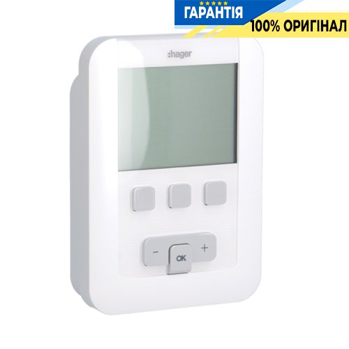 Терморегулятор цифровой многофункциональный Hager EK530 для точного контроля температуры и автоматизации систем отопления и охлаждения