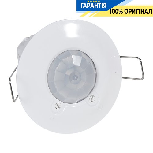 Датчик руху Legrand 048944 стельовий вбудований, кут 360°, зона виявлення Ø8 м, IP41, білий