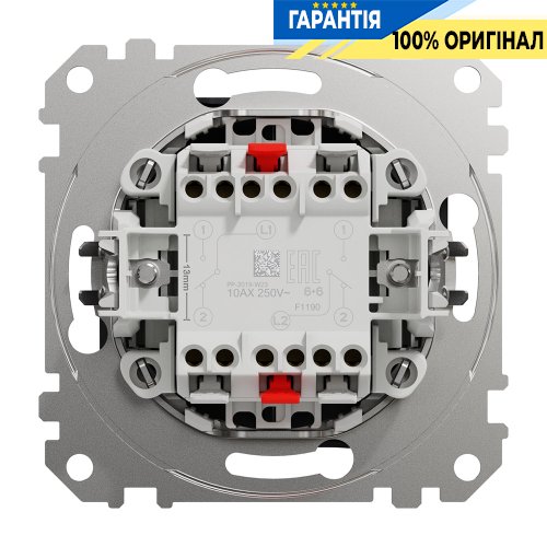 Переключатель 2-кл Schneider Electric «Sedna Design» SDD114108 (цвет - черный)