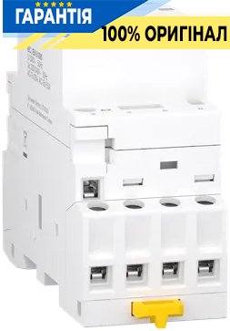 Контактор Schneider Electric 25A 400V 4НО котушка 220-240V AC DIN Acti9 iCTK A9C40425