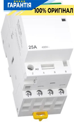Контактор Schneider Electric 25A 400V 4НО котушка 220-240V AC DIN Acti9 iCTK A9C40425