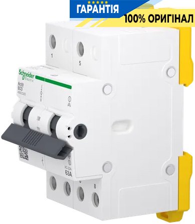 Перемикач 3-позиційний (I-0-II) iSSW Acti9, 2 полюси, 63 А, 400/415 В, Schneider Electric A9SCO263