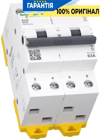 Перемикач 3-позиційний (I-0-II) iSSW Acti9, 2 полюси, 63 А, 400/415 В, Schneider Electric A9SCO263
