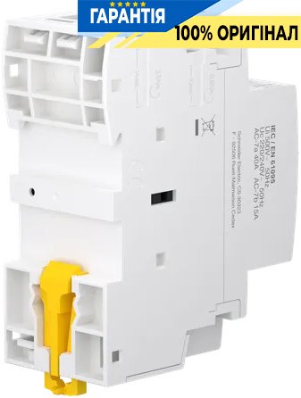 Контактор Schneider Electric 40A 250V 2НО котушка 220-240V AC DIN Acti9 iCTK A9C40240