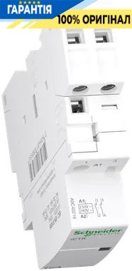 Контактор Schneider Electric 16A 250V 2НО котушка 230-240V AC DIN Acti9 iCTK A9C40216