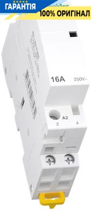 Контактор Schneider Electric 16A 250V 2НО котушка 230-240V AC DIN Acti9 iCTK A9C40216