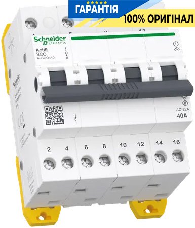 Перемикач 3-позиційний (I-0-II) iSSW Acti9, 4 полюси, 40 А, 400/415 В, Schneider Electric A9SCO440
