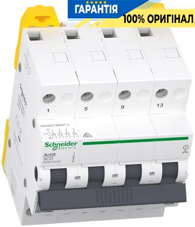 Перемикач 3-позиційний (I-0-II) iSSW Acti9, 4 полюси, 40 А, 400/415 В, Schneider Electric A9SCO440