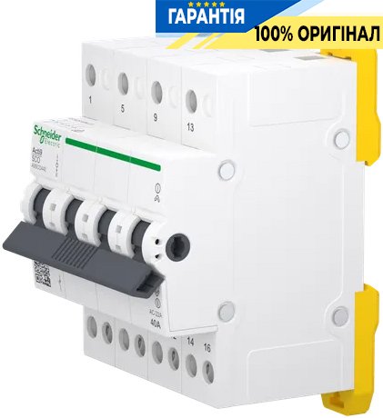Перемикач 3-позиційний (I-0-II) iSSW Acti9, 4 полюси, 40 А, 400/415 В, Schneider Electric A9SCO440