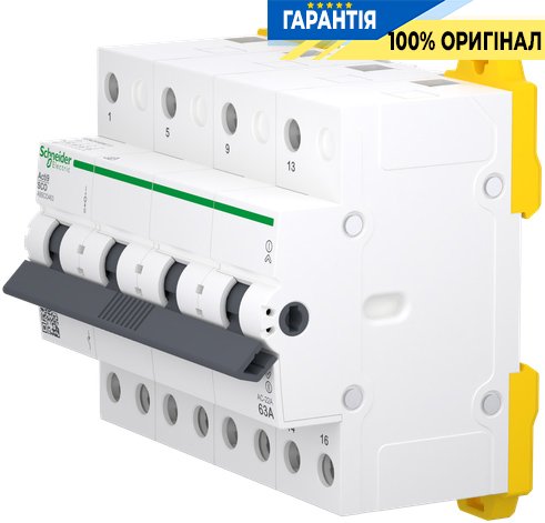 Перемикач 3-позиційний (I-0-II) iSSW Acti9, 4 полюси, 63 А, 400/415 В, Schneider Electric A9SCO463