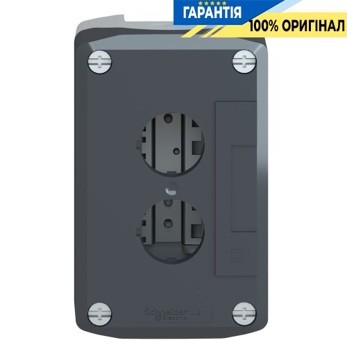 Порожній сірий кнопковий пост на 2 отвори Harmony XALD Schneider Electric XALD02