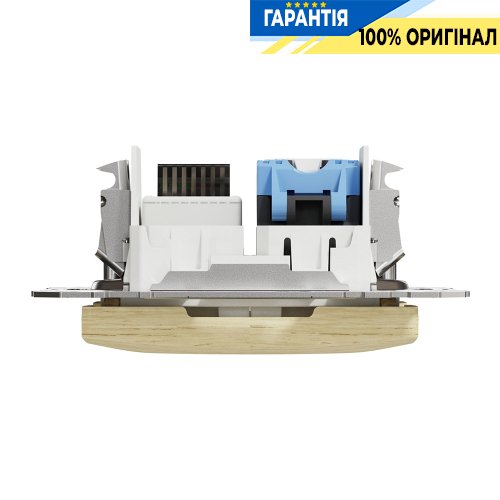 Розетка телекоммуникационная RJ45+RJ11 6UTP Schneider Electric «Sedna Elements» SDD180468 (цвет - береза)