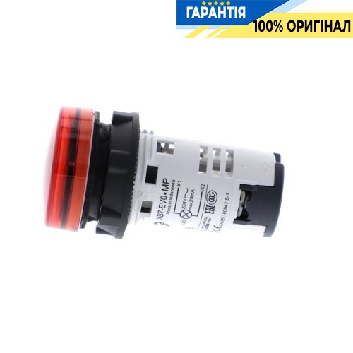 Сигнальна лампа Schneider Electric Harmony XB7, моноблочна, 22 мм, червона, 230 В, XB7EV04MP