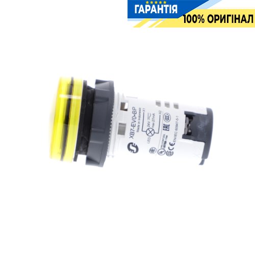 Сигнальна лампа Schneider Electric Harmony XB7, моноблочна, 22 мм, жовта, пластик, світлодіод, 24 В XB7EV05BP