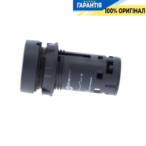 Кнопка Schneider Electric Harmony XB7NA21, моноблочна, 22 мм, чорна, пластик, пружинне повернення, 1 Н.О.