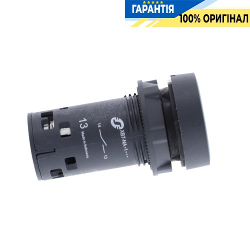 Кнопка Schneider Electric Harmony XB7, моноблочна, 22 мм, зелена, пластик, пружинне повернення, 1 Н.О. XB7NA31
