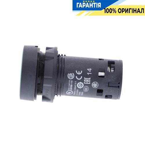 Кнопка Schneider Electric Harmony XB7, моноблочна, 22 мм, зелена, пластик, пружинне повернення, 1 Н.О. XB7NA31