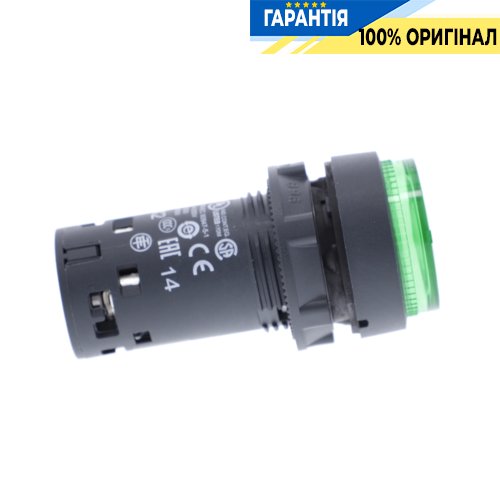 Кнопка с подсветкой Schneider Electric Harmony XB7, моноблочная, 22 мм, зелёная, 1 Н.О, 24V, код XB7NW33B1