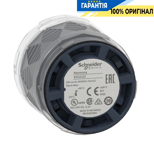 Світловий модуль сигнальної колони Schneider Electric Harmony XVU, зелений, 24 В, артикул XVUC23
