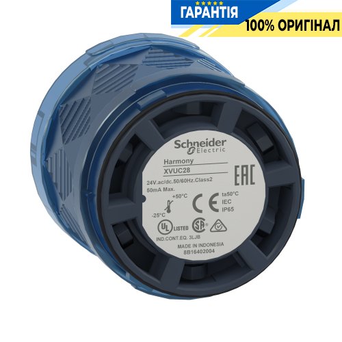 Світловий модуль сигнальної колони Schneider Electric Harmony XVU, жовтий, 24 В, код XVUC28