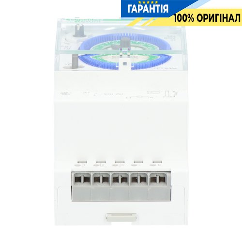 Таймер електромеханічний Schneider Electric Acti9 IH SRM 3 модулі 1ПК 16А 230В 24год/15хв CCT16364