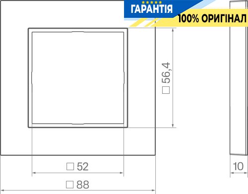 Рамка 1-местна Hager A.8 WAD8100AT антрацит матовий