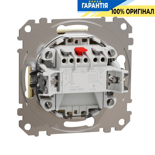 Кнопочный 2-кл выключатель 10A Schneider Electric «Sedna Elements» SDD180118 (цвет - береза)