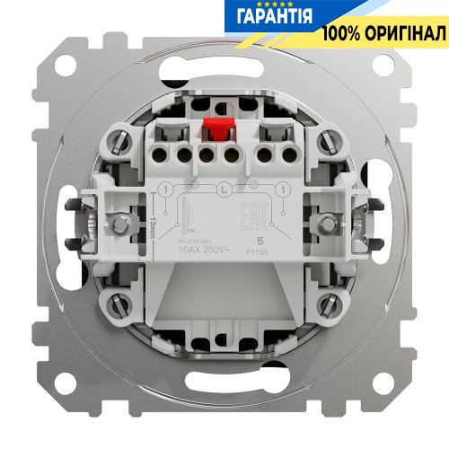 Кнопковий 2-кл вимикач 10A Schneider Electric Sedna Elements SDD181118 (колір - венге)