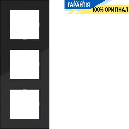 Рамка 3-постовая Hager A.8 WAD8300AT антрацит матовый