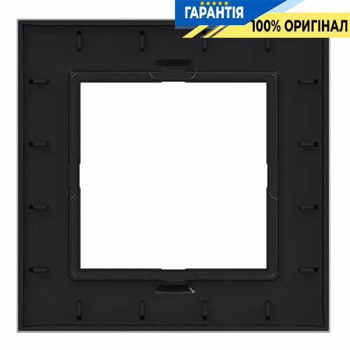 Рамка 1-местна з LED підсвіткою Hager A.8 WAD8120TA титановий металік